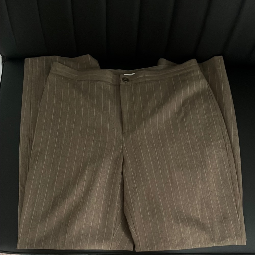 Apt. 9 Brown Pinstripe Cropped Pants